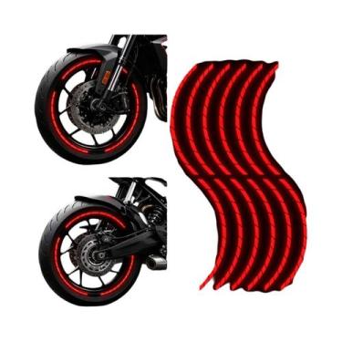 Imagem de Adesivos De Vinil Para Rodas De Motocicleta De 17 E 18 Polegadas Para 