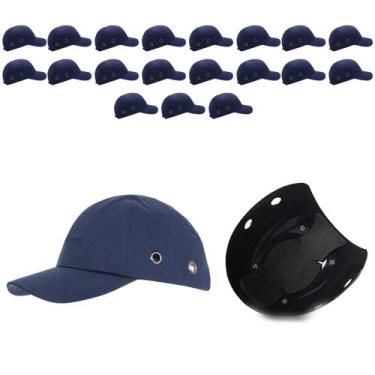 Imagem de Bone com Capacete EPI Kit 19 Uni Obra Seguranca do Trabalho Casquete C