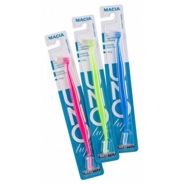 Imagem de Escova dental Unitufo Kit 3 unidades embaladas individualmente - Medfi