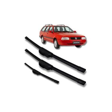 Imagem de Kit 3 Palhetas Limpador Parabrisa Santana Quantum 1998 2003 Preto - no