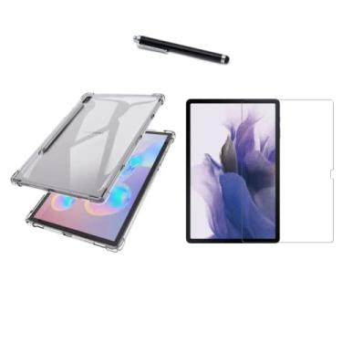 Imagem de Capa Case Anti Impacto Premium para Tablet Samsung Galaxy Tab S7 Fe T735 T736 + Película de Vidro 9H + Caneta Touch - (C7COMPANY)
