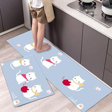 Imagem de jia cool 1 peça conjunto de tapetes de cozinha antiderrapante tapete de apoio para casa festa de feriado tapete vintage, para conjunto de tapetes de cozinha, (40,64 x 60,96 cm)