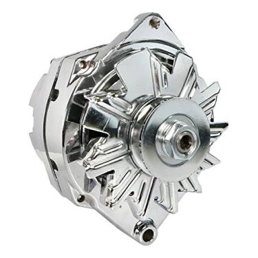 Imagem de DB Electrical Alternador cromado ADR0242-C 110 Amp compatível com/substituição para Chevy GM 12SI um fio 1965-1985