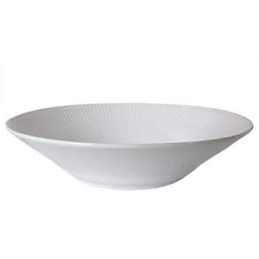Imagem de Royal Copenhagen 2408606 2408606 Prato branco canelado profundo, prato de massa, prato de sopa, 9,4 polegadas (24 cm) [Importação paralela]