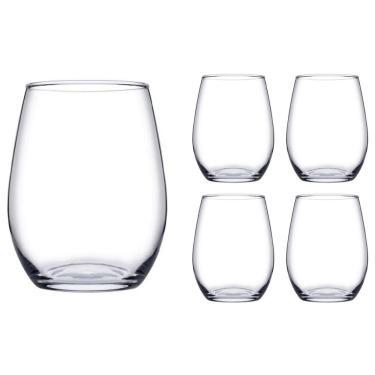 Imagem de Copo Vidro Redondo Transparente Amber Duravel 440ml - 4 Un