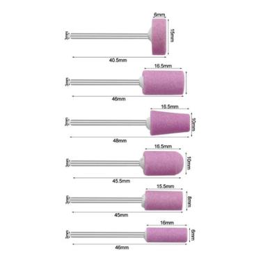 Imagem de Kit 12 Rebolo Polimento Vidro Metal Acessório Micro Retifica