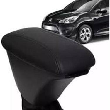 Imagem de Apoio de braço Tracker courvin preto com a costura laranja