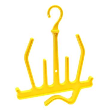 Imagem de Simhoa Gancho de mergulho durável giratório mergulho mergulhador suporte de drenagem roupa de mergulho luxo roupa de mergulho luvas de secagem rápida suporte giratório acessório - amarelo