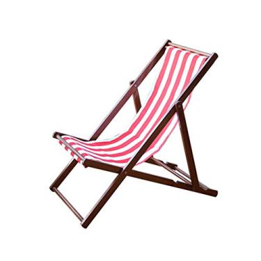 Imagem de HIOD Cadeira dobrável para ambientes externos faia lounger portátil respirável reclinável madeira jardim pátio lounger praia espreguiçadeira,B