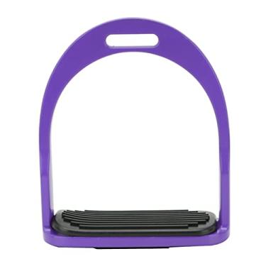 Imagem de Estribo infantil, estribo de alumínio durável conveniente slot antiderrapante confortável para crianças para crianças(Roxa)