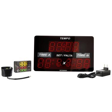 Imagem de Placar Eletrônico de LED Futebol Futsal e Society Placar Esportivo