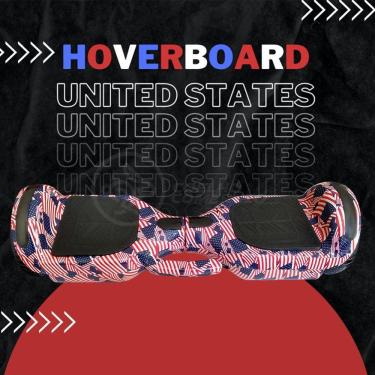Imagem de Hoverboard Esporte Skate Elétrico Adesivo America - Usa Nº2