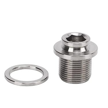 Imagem de VGEBY Parafusos de manivela de bicicleta, parafusos sextavados para bicicleta sextavada à prova d'água leves parafusos de braço de manivela com arruela para bicicletas de montanha, bicicleta e suprimentos de reposição