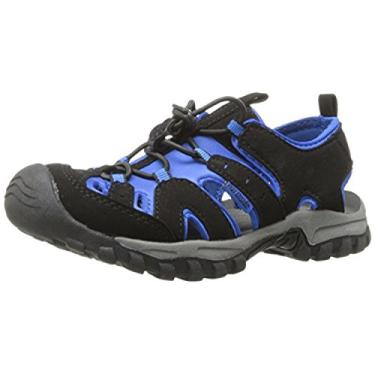 Imagem de Sandália infantil atlética de verão Burke II Northside com bolsa impermeável e seca, Black/Royal, 7 Toddler