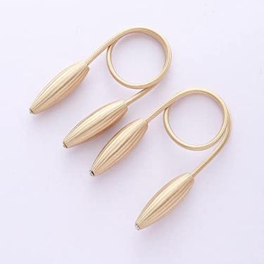 Imagem de Cinta de cortina DIY criativa sem perfurações e sem instalação, fivela magnética, prendedores de cortina, T9, 2 PCS