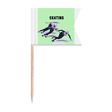 Imagem de Art Ice Art Deco Presente competitivo moda palito bandeiras marcadoras para bolo de festa, placa de queijo