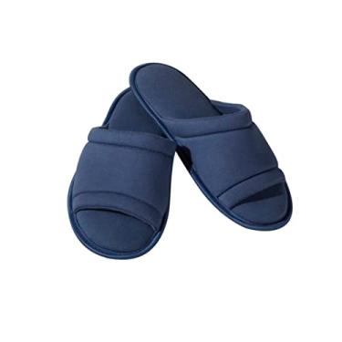 Imagem de Pzama Pantufa Chinelo em meia malha Masculino Naval 37/38