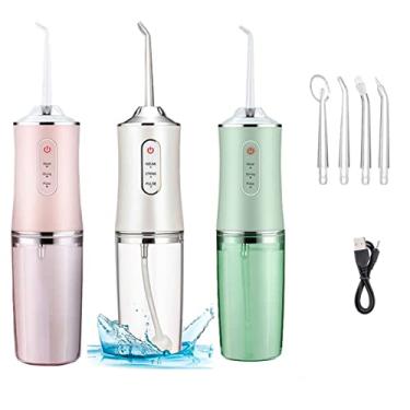 Imagem de Irrigador Oral Jato da Agua Higiene Bucal Limpeza Dental para Dentes e Gengivas TAMO (BRANCO)