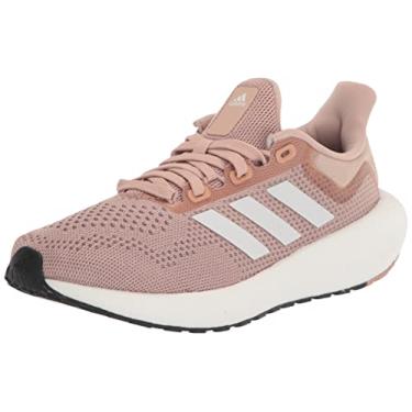 Imagem de adidas Tênis de Corrida Feminino Pureboost 22, Pérola/Branco/Preto, 9.5