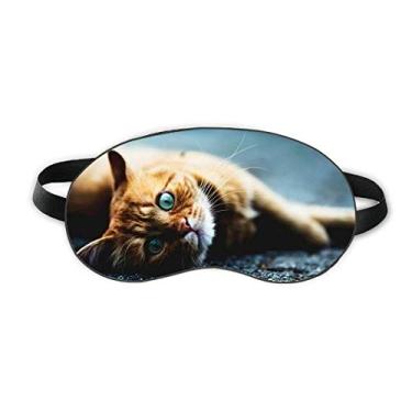 Imagem de Animal Pure Blue Eye Cat Fotografia Sleep Eye Shield Soft Night Blinfold Shade Cover