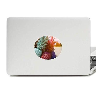 Imagem de Adesivo de vinil com emblema de abacaxi e fruta fresca da manhã