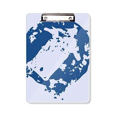 Imagem de Arrow Design simples, redondo, estampa de ilustração, prancheta, pasta, bloco de escrita, placa de apoio A4