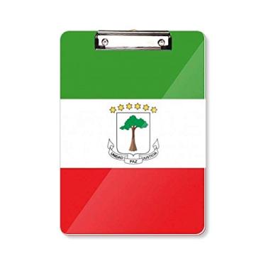 Imagem de Prancheta de pasta com a bandeira nacional da Guiné Equatorial A4