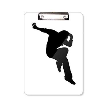 Imagem de Hip Pop Jumping Performance Dancer prancheta pasta bloco de notas placa de apoio A4