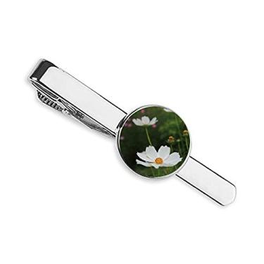Imagem de Three White Cosmos Prendedor de gravata para presente de homem de negócios