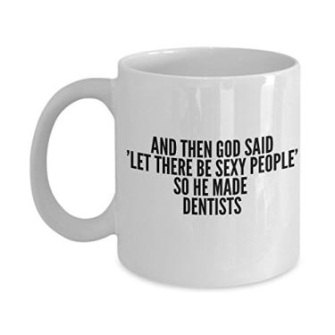 Imagem de SpreadPassion Caneca de café, ideia de presente única para dentistas