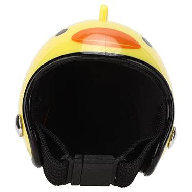 Imagem de 01 Capacete de galinha, chapéu de galinha 3,3 x 3,3 x 3,3 cm, multiuso para patos para galinhas para pássaros (pato amarelo)