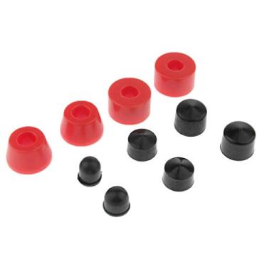 Imagem de Conjunto Buchas de Skate Longboard Cônica E Cilíndrica com Pivotantes, RED 85AA., 11mm.