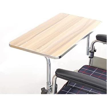 Imagem de Bandeja De Colo Para Cadeira De Rodas De Madeira, Mesa Para Cadeira De Rodas, Mesa De Bandejas Universais Para Cadeiras De Rodas Manuais Ou Elétricas Para Descanso Alimentar Para Deficientes,B,YUY