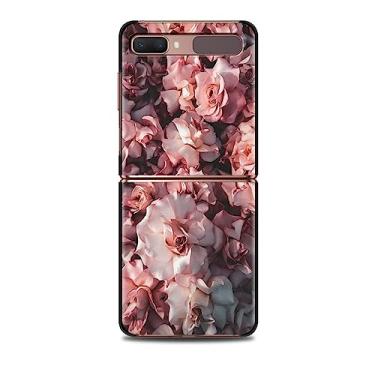 Imagem de Para Samsung Z Flip Z Flip 3 Z Flip 4 5G Capa de telefone celular Shell Celular Rosa Rosa Bling Imagem, B12, Para Z Flip 4