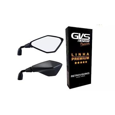 Imagem de Retrovisor GVS modelo Kawasaki Z400 Haste Curta Rebaixada 90 compatível com motos Honda