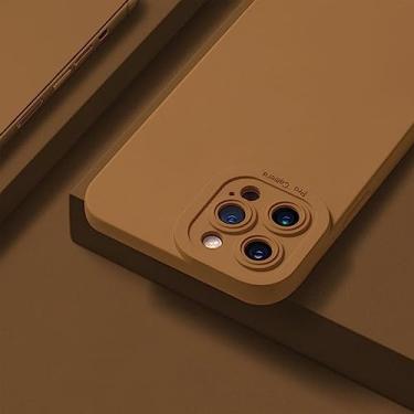 Imagem de Capa de telefone para Huawei P30 P40 Lite P50 Mate 30 40 Pro Honor 50 X8 10i 20 Nova 9 5t 3i P capa de silicone líquido inteligente, marrom, para Nova 3i