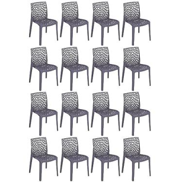 Imagem de Loft7, Kit 16 cadeiras de jantar cozinha Gruvyer