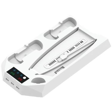 Imagem de Estação de resfriamento TwiHill para PS5 com estação de carregamento de controle duplo para console Playstation 5, acessórios PS5