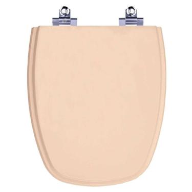 Imagem de Assento Sanitário Fechamento Lento Monte Carlo Rosa Floral para Vaso Deca