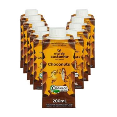 Imagem de Achocolatado Sem Lactose Choconuts A Tal da Castanha 10 unidades de 200ml