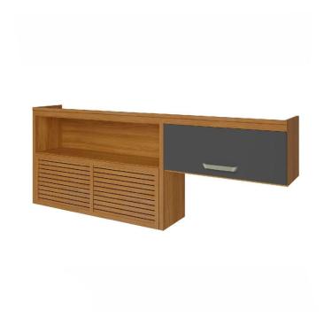 Imagem de Armário 2 Portas Nicho Ripado Nesher Princesa 200cm Mdf