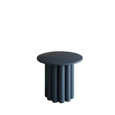 Imagem de Mesa de centro silenciosa mesa de chá redonda de madeira maciça personalidade criativa luz luxo moderno simples sala de estar mesa de chá mesas de canto (cor: borda azul escuro alguns)
