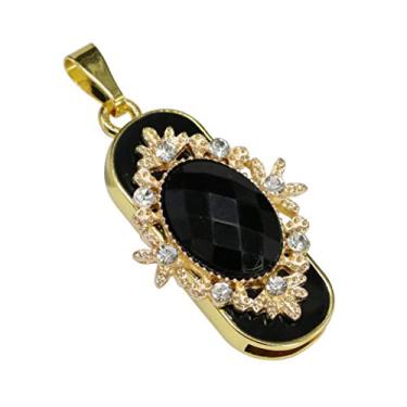 Imagem de Colar de flores de 16 GB, pendrives USB, pen drives de memória, pendrive USB (Preto)