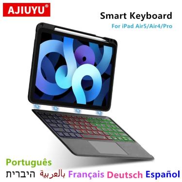 Imagem de AJIUYU-Magic Keyboard Smart Cover para iPad  Air 5th  Air 4th  10.9 "  4  5  Air 4 Pro  5  Air 4