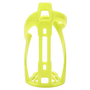 Imagem de Shanrya Suporte de copo de plástico para garrafa de água de bicicleta, leve, resistente a arranhões, gaiolas de plástico para garrafa de água com parafuso para ciclismo ao ar livre para equitação (amarelo)