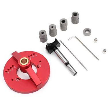 Imagem de Guia de Perfuração, Localizador de Broca à Prova de Ferrugem de Perfurador Portátil, Gabarito de Cavilha Vertical Autocentrante, Placas de Madeira de Carpintaria de Perfuração