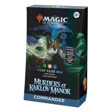 Imagem de Magic: The Gathering Murders at Karlov Manor Commander Deck - Deep Clue Sea (100-Card Deck, 2-Card Collector Booster Sample Pack + Accessories)