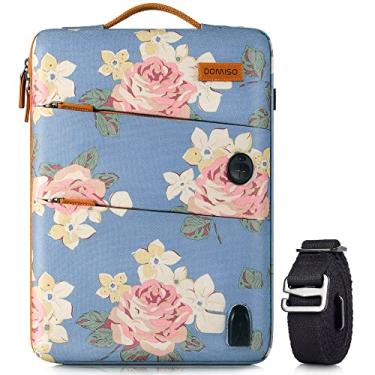 Imagem de DOMISO Tela impermeável para laptop de 10,1 polegadas com porta de carregamento USB para fones de ouvido de 10,1 a 10,5 polegadas Laptops/eBooks/Tablets/iPad Pro/iPad Air/Yoga Book/Acer, azul