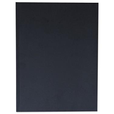 Imagem de Universal UNV66353 Capa dura 150 folhas de largura/regra legal 26 cm x 19,5 cm. Caderno - Capa preta