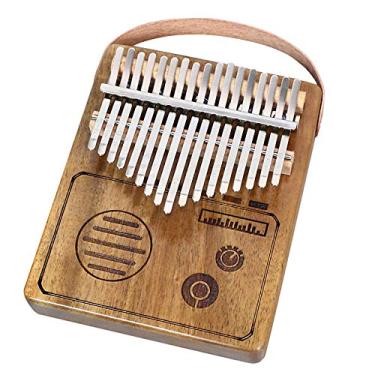 Imagem de Piano de polegar com 17 teclas, Kalimba para amantes de música, teclado de percussão de dedo Marimba, piano de dedo de bolso, piano Mbira para amantes de música XiangsimuC